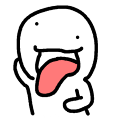 白いやつのBIGスタンプ