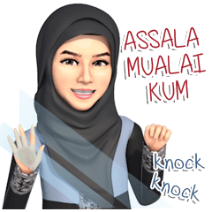 Yah StickerLine (Hijab)Eng