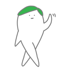 七三大根の丁寧なあいさつスタンプ