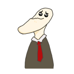 顎長い大学の教授