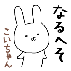 こいちゃん専用スタンプ（うさぎ）