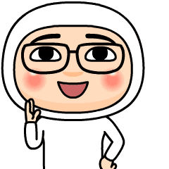 白タイツ61号★アバタースタンプ+メガネ