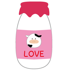 ぎゅーちゃんのミルクスタンプ