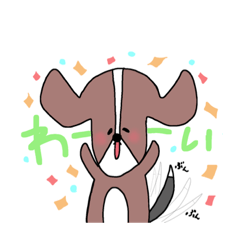 顔が長めなびーぐるのいっぬ