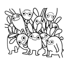 え？圧を感じる⁈増えてる⁈ byうさぎ?