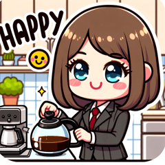 コーヒーが大好きなOLの日常