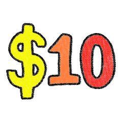 happy black Letter a to z  sticker