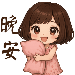 Cute Girl**Daily Greeting Stickers