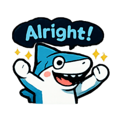 シャークキャラクターのLINEスタンプです。