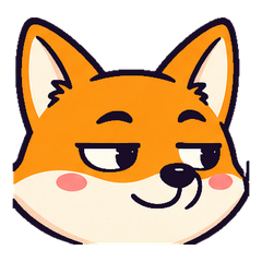 ズームキツネの変顔