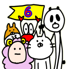 ゆる〜い落書きねこちゃんフレンズ6