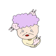 おばちゃんとうさぎ