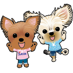ヨーキーのこたろう&こたつ byキャラ☆プラ