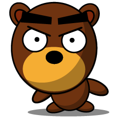 黒眉毛の熊さん１０ ( あいうえ熊さん )