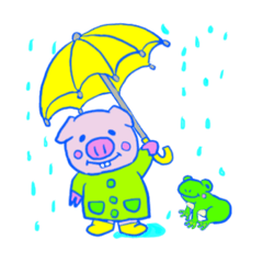 ぶたのPちゃんスタンプ(日常系)1