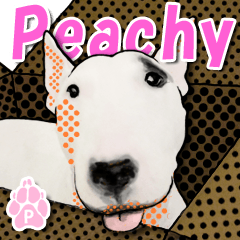 ブルテリアのピーチーと、おかしな仲間たち