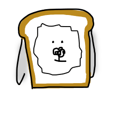 パン屋で働くうさぎ