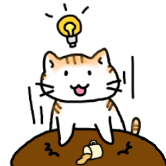 ゆるい茶白ねこ~カフェ編~