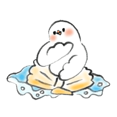 名画と文鳥さん