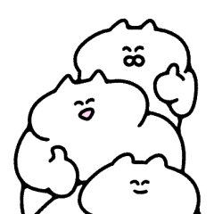 リアクションが大きい動物たちのスタンプ