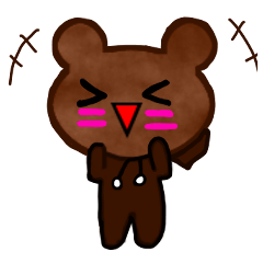 顔文字ベア