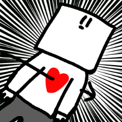 しかくくんのスタンプ