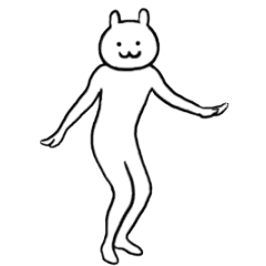 ぬるっと動く★関西弁の白ウサギ4