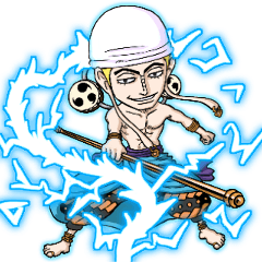 ONE PIECE エネル ゴロゴロ スタンプ
