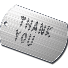 スチールのドッグタグ