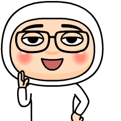 白タイツ64号★アバタースタンプ+メガネ