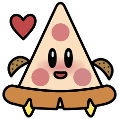 かわいいピザ