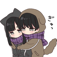 一緒にあったまろ。冬のゆるだらくん