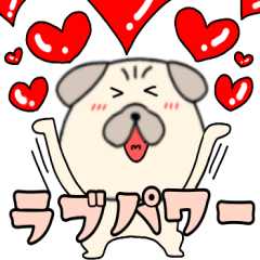 気持ちを伝える　パグ犬のぱーちゃん58