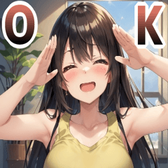 一年中使えるタンクトップ娘