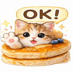 にゃんスイーツ　 日常ほっこりスタンプ②