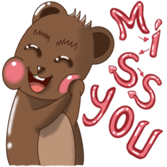 Cheeky Bear:Cute&Playful Stickers