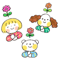 かわいく動く♪仲良しともだちの日常ことば