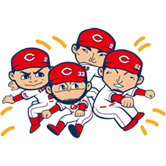 広島東洋カープスタンプ 《語語語ォ〜!!!》