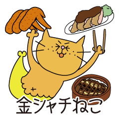 金シャチねこ（名古屋弁）