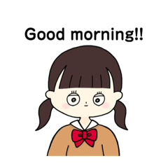 女の子のまいにちスタンプ