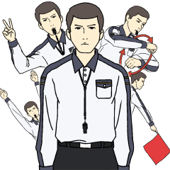 バレーボール審判のハンドシグナル