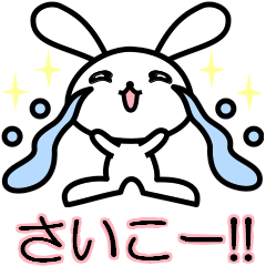 かわいい泣きウサギ