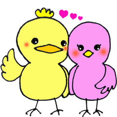 黄ぴよと桃ぴよのもっとラブラブ日記