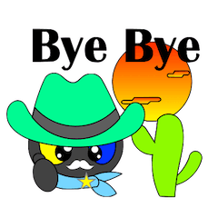 白ひげのねこ （カウボーイ ver.)