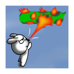 うさえもん４吹き出しスタンプ