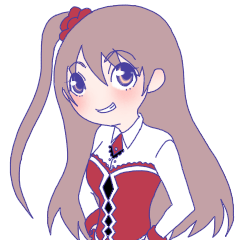 負けん気の強い少女