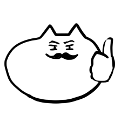 ネコちゃん博士スタンプ