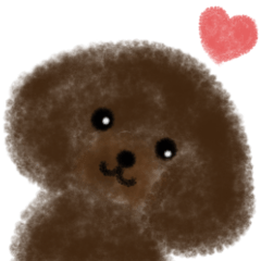 家族で使えるプードルスタンプ