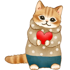 冬☆猫たちのスタンプ