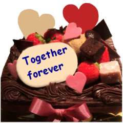 かわいいケーキスタンプ♪英語版